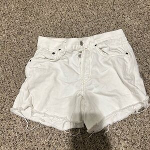 White we the free denim shorts - size 26 - only worn once!!!